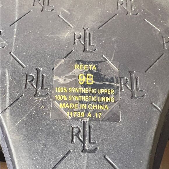 Lauren Ralph Lauren Reeta T-Strap Thong Wedge Sandals - Size 9 - Picture 9 of 9